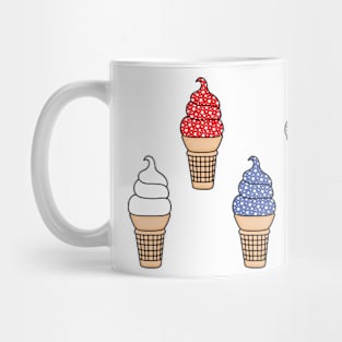 Patriotic Ice Cream Cones, USA Mug